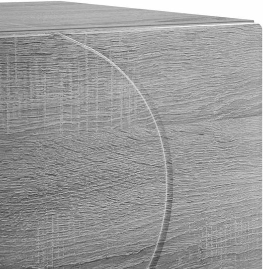 Nachttische Holz Grau 2Stücke 33.5x34.5x50cm