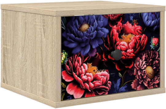 Nachttisch Holz Beige 36x33x25cm
