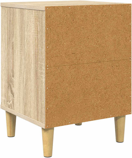 Nachttische Lochem Holz Beige 2Stücke 36x33x50cm