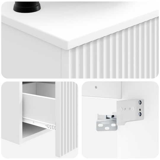 vidaXL Bathroom Vanity Unit Without Sink W53xD35xH39cm White
