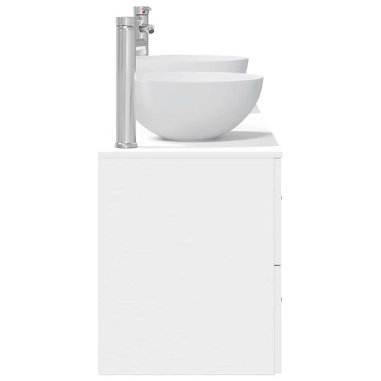 vidaXL Πάγκος χωρίς Νιπτήρα Μ49.5xΒ35xΥ63cm Λευκό