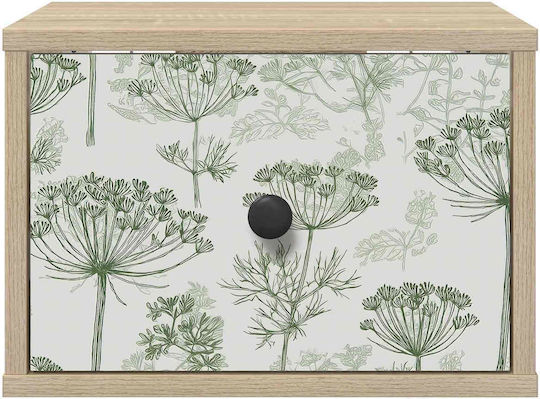 Nachttisch Holz Beige 36x33x25cm