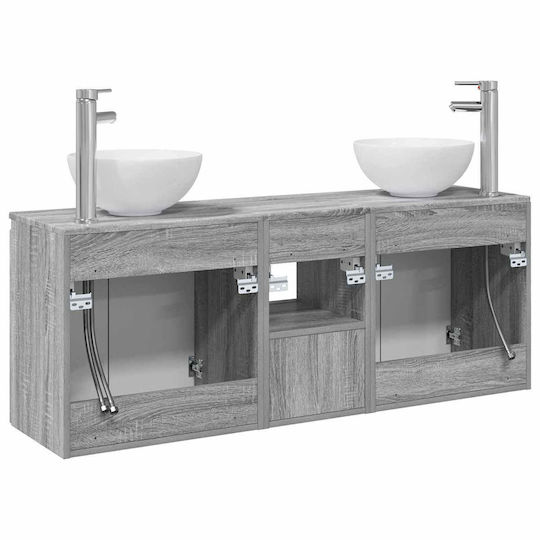 vidaXL Bathroom Vanity Unit Without Sink W49.5xD35xH63cm Grey Sonoma