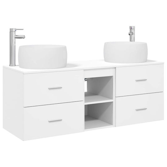 vidaXL Πάγκος χωρίς Νιπτήρα Μ49.5xΒ44.5xΥ66cm Λευκό