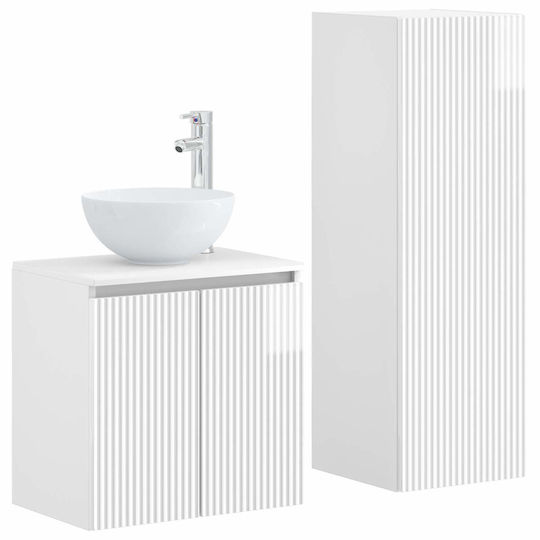 vidaXL Πάγκος χωρίς Νιπτήρα Μ33xΒ34.5xΥ100cm Λευκό