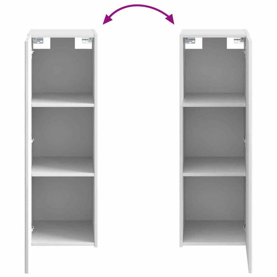 vidaXL Πάγκος χωρίς Νιπτήρα Μ33xΒ34.5xΥ100cm Λευκό