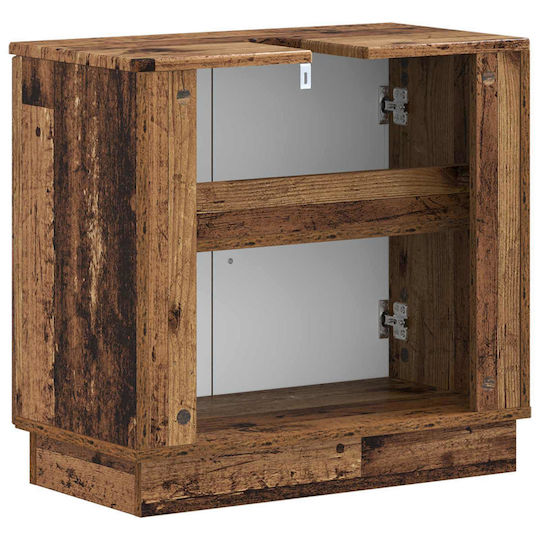 vidaXL Vanity Unit Without Sink W59.5xD31.5xH56cm Aged Wood