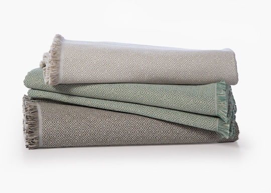 Nef-Nef Homeware Loen Фотьойл Throw 170x180см Зелен