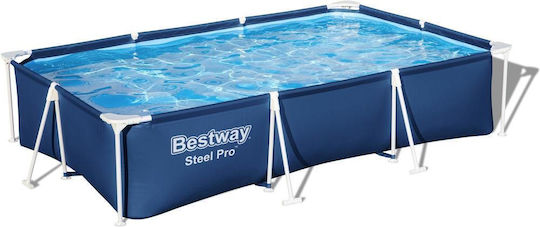 Bestway Pro Piscină PVC 3300lt Cu Cadru Metalic 66x300x201cm Albastră
