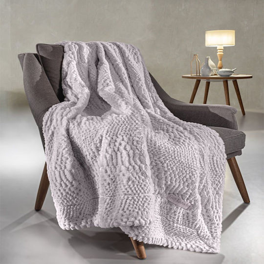 Fur Decorative Throw 130x170 + Fur Decorative Pillowcase Guy Laroche Crusty Melange 130x170 Fur Decorative Throw 130x170 + Fur Decorative Pillowcase Guy Laroche Crusty Melange 130x170