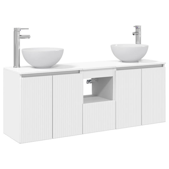 vidaXL Πάγκος χωρίς Νιπτήρα Μ49.5xΒ35xΥ63cm Λευκό