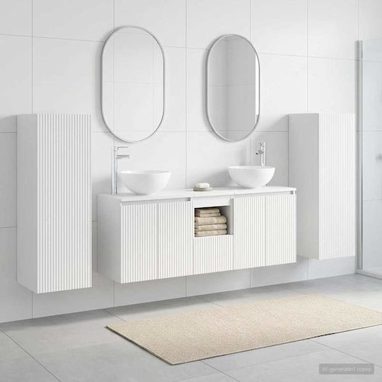vidaXL Πάγκος χωρίς Νιπτήρα Μ33xΒ34.5xΥ100cm Λευκό