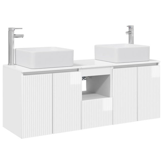 vidaXL Vanity Unit Without Sink W53xD35xH63cm White