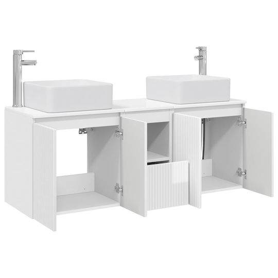 vidaXL Vanity Unit Without Sink W53xD35xH63cm White