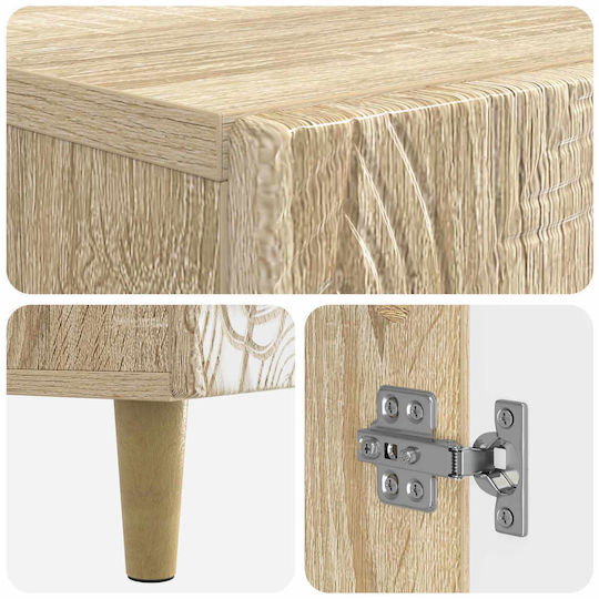 vidaXL Πάγκος χωρίς Νιπτήρα Μ59.5xΒ31xΥ80cm Sonoma Δρυς