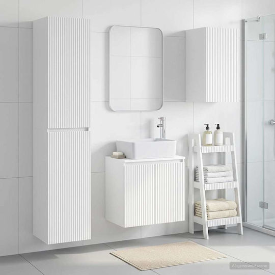 vidaXL Badezimmer Waschtisch-Einheit M33xB34.5xH160cm Weiß vidaXL Badezimmer Waschtisch-Einheit M33xB34.5xH160cm Weiß