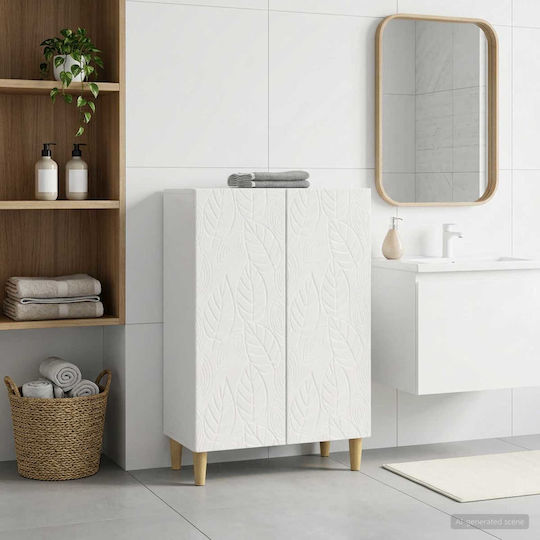 vidaXL Ντουλάπι Μπάνιου 59.5x31x80cm Λευκό