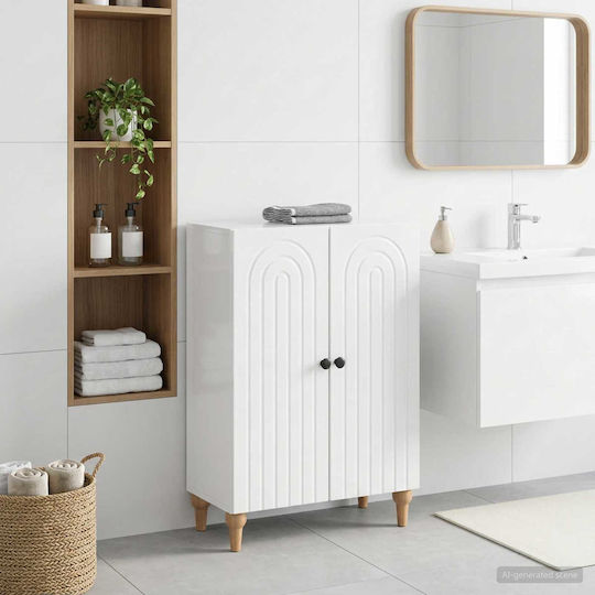 vidaXL Dulap de baie 59.5x31x80cm Alb
