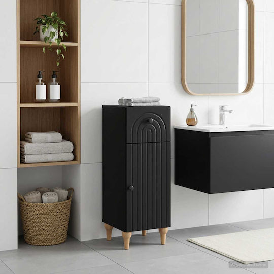 vidaXL Dulap de baie 30x31x80cm Negru
