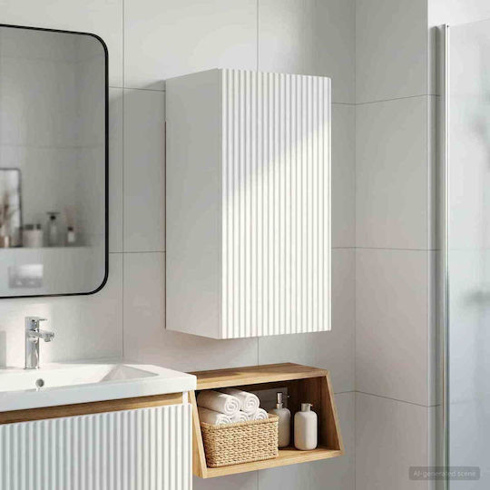 vidaXL Bathroom Cabinet 30x31x59cm White