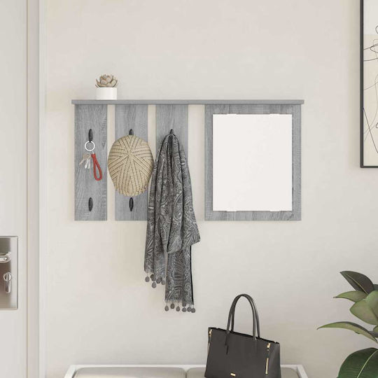vidaXL Wall Hanger Metal Gray 85x10cm