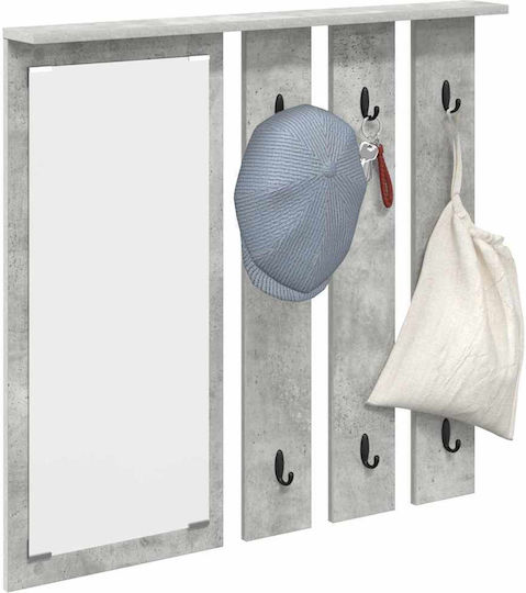 vidaXL Metal Wall Hanger Gray 84x10cm 1pc
