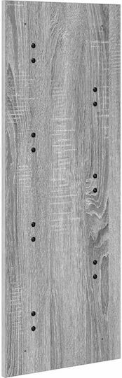 vidaXL Wooden Wall Hanger Gray 30x1.5cm 1pc