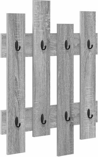 vidaXL Wandhalterung Hölzernes Grau 60x3cm