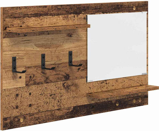 vidaXL Κρεμάστρα Τοίχου Ξύλινη Καφέ 90x10cm