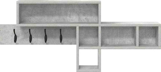 vidaXL Wooden Wall Hanger Gray 100x12cm 1pc
