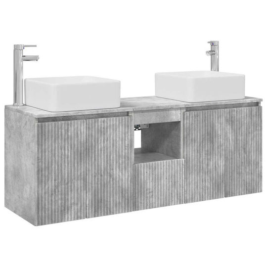 vidaXL Πάγκος χωρίς Νιπτήρα Μ53xΒ35xΥ63cm Γκρι Σκυροδέματος
