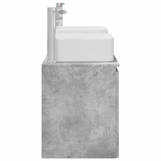 vidaXL Πάγκος χωρίς Νιπτήρα Μ53xΒ35xΥ63cm Γκρι Σκυροδέματος