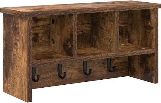 vidaXL Κρεμάστρα Τοίχου Ξύλινη Καφέ 50x26x16cm