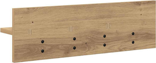 vidaXL Κρεμάστρα Τοίχου Ξύλινη Καφέ 60x18x10.5cm