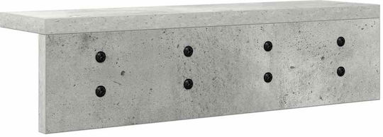 vidaXL Wooden Wall Hanger Gray 40x10.5x10.5cm 1pc