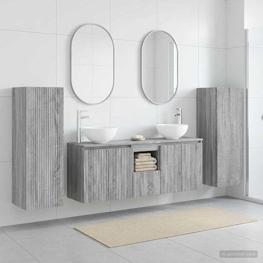 vidaXL Πάγκος χωρίς Νιπτήρα Μ33xΒ34.5xΥ100cm Γκρι Sonoma