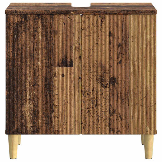 vidaXL Vanity Unit Without Sink W59.5xD31.5xH59cm Old Wood