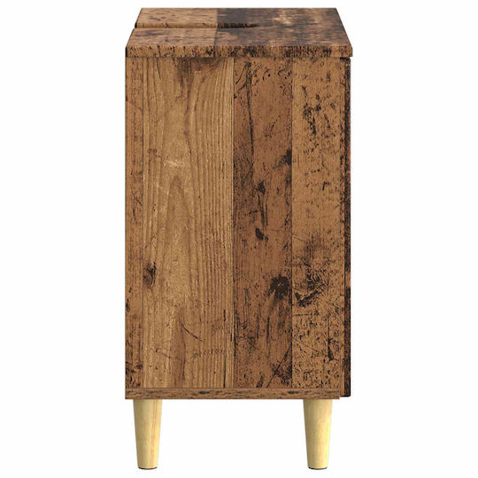 vidaXL Vanity Unit Without Sink W59.5xD31.5xH59cm Old Wood