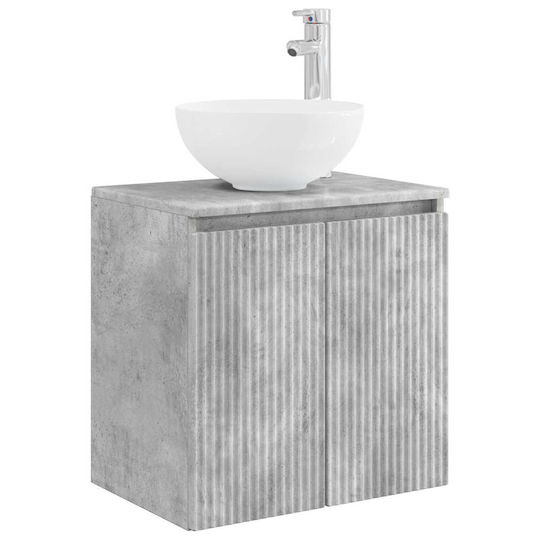 vidaXL Vanity Unit with Sink W49.5xD35xH63cm Grey