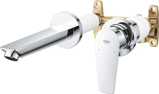 Grohe Bauedge Built-in Mixer & Spout Set for for Bathroom Sink 1 Exit Silver