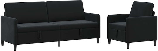 vidaXL Wohnzimmermöbel-Set 2-Sitzer & Sessel