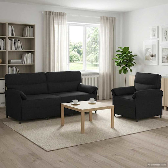 vidaXL Wohnzimmermöbel-Set 3-Sitzer & Sessel
