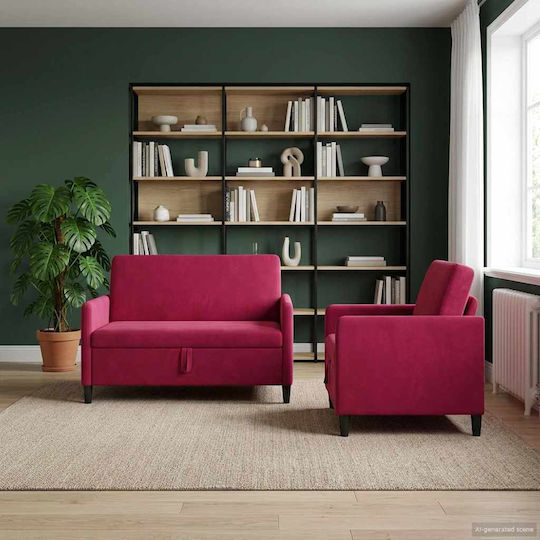 Set Mobilă Living Scaun Cu 2 Locuri și Fotoliu