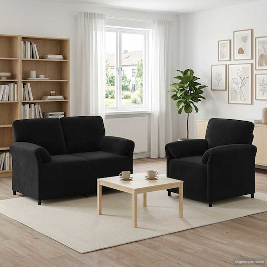 vidaXL Wohnzimmermöbel-Set Offenes 2-Sitzer & Sessel
