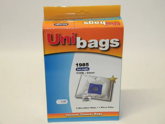 Unibags 1985 Sac Aspirator 5buc Compatibil cu Aspirator AEG / Ariete / Delonghi / Hobby / Hoover / Juro-Pro / Philips / Rohnson / Singer