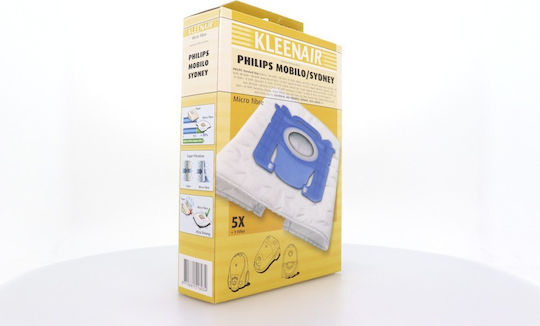 Kleenair PH6 Sac Aspirator 5buc Compatibil cu Aspirator Philips / AEG