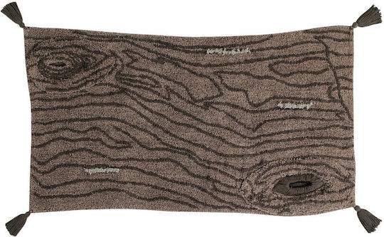 Lorena Canals Pine Tree Covor Rectangular Bumbac Maro