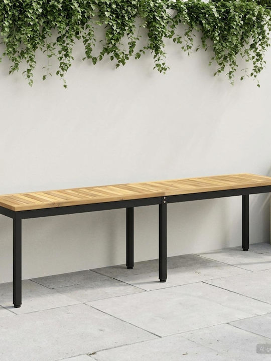 Outdoor Wooden Bench 161x35x45cm
