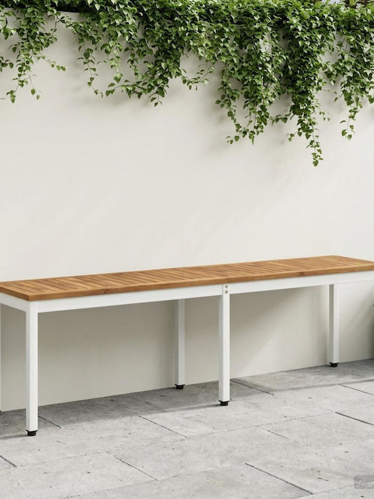 Outdoor Wooden Bench 161x35x45cm