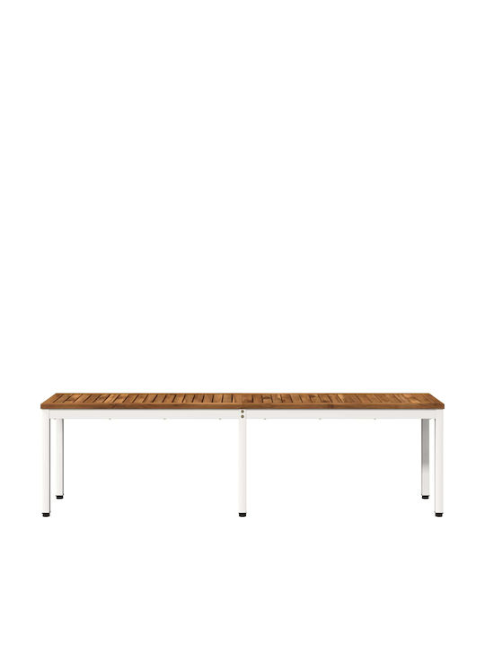 Outdoor Wooden Bench 161x35x45cm